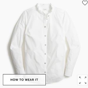 JCrew Oxford Shirt with Jewel Buttons